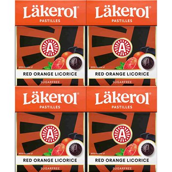 Läkerol Red Orange 4-pachet