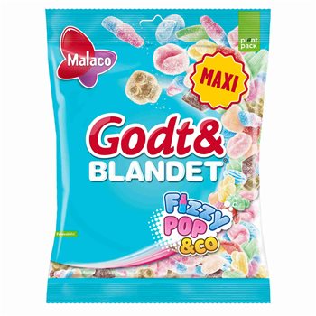 Malaco bun și mixt Fizzy Pop & Co 330g