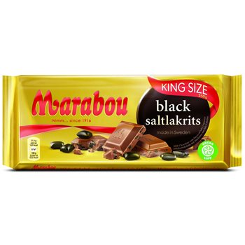 MARABOU BLACK SALETED LIGORICE 220 G