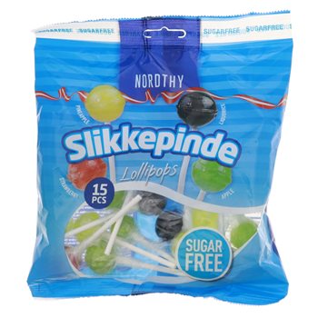 Nordthy Lollipops sukkerfri 150 g