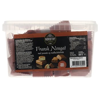 Nordthy French Nougat Peanuts/Ciocolată 800 g.