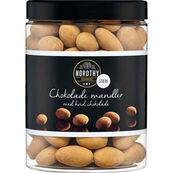 Nordthy Almonds w/white chocolate Strong 550 g.