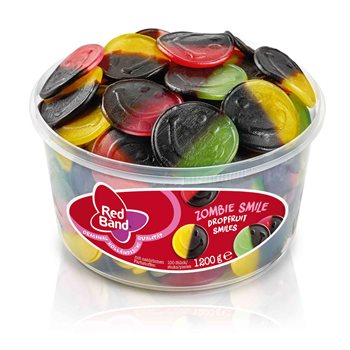 Červená skupina Zombie Smile Wine Gum/Licorice 1200 g