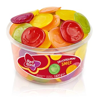 Červené pásmo víno Gum Smilies 1200 g