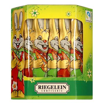 Riegelein Velikonoční zajíček solidní 10-pack 125 g