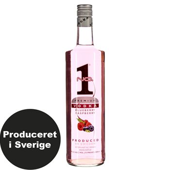 Č. 1 Premium Vodka Raspberry/Blueberry 37,5% 1 l.