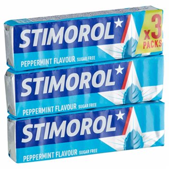 Stimorol Peppermint Sugar Free 3-Pack 42 G