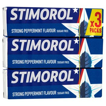 Stimorol Strong Peppermint Sugar-free 3-pack 42 g