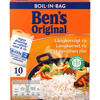 Bens originale langkornsris i matposen 500g